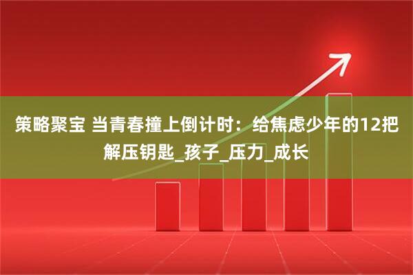 策略聚宝 当青春撞上倒计时：给焦虑少年的12把解压钥匙_孩子_压力_成长