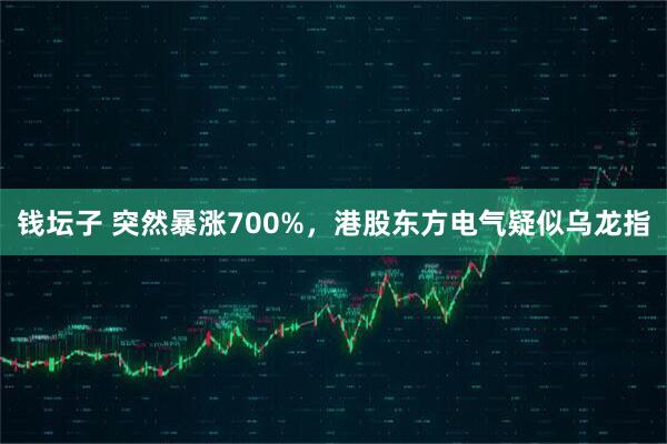 钱坛子 突然暴涨700%，港股东方电气疑似乌龙指