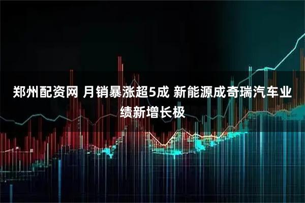 郑州配资网 月销暴涨超5成 新能源成奇瑞汽车业绩新增长极