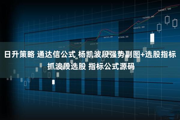 日升策略 通达信公式 杨凯波段强势副图+选股指标 抓波段选股 指标公式源码